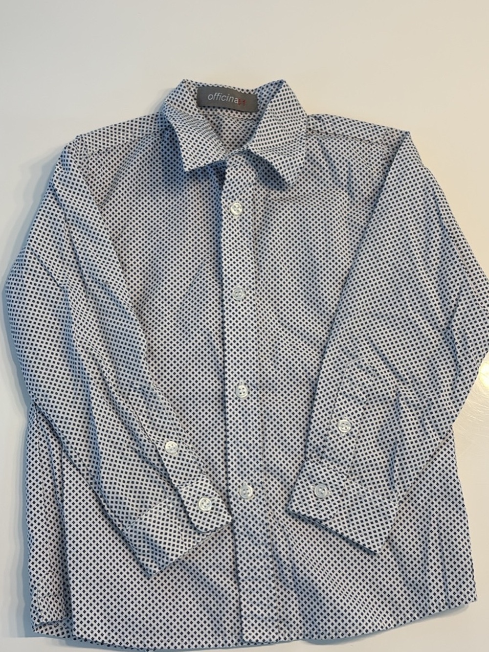 Boys officina51 Blue Dot-Print Button-Down Shirt